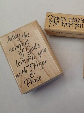 Thinking of You, Caring Thoughts Set of 3 stampers